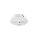 Ceiling canopy FITU 1, round, incl. strain relief, white