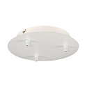 Ceiling canopy FITU 3, round, incl. strain relief, white