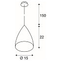 SLV Pendant luminaire TONGA IV Ceramic