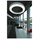 LED Pendant luminaire MEDO RING 90 LED, 58W, 105�, 3000K, black