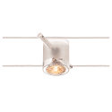 COMET, Wire luminaire for TENSEO low-voltage wire system, QR-C51, partly satinated glass, white