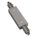 Straight coupler with feed-in possibility, silver grey