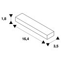 SLV Flex coupler for 1-Phase High Voltage track, black
