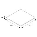 SLV Stabilizer X-coupler for 1-Phase High Voltage track, nickel matt