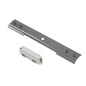Straight connector for 1-Phase High Voltage track, white, integrated version