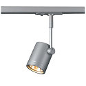 Spot BIMA 1 GU10 incl. 1-Phasen adaptor, silver grey