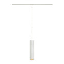 1-HV-phase-track pendant luminaire ENOLA B, GU10 QPAR51, incl. Adaptor, white