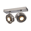 SLV Wall luminaire KALU 2 QPAR111 Ceiling luminaire, ES111, max. 2x75W, alu brushed