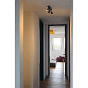 SLV Wall luminaire PURI 3 Ceiling luminaire, GU10, max. 3x50W, with Decoring, black