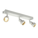 SLV Wall luminaire PURI 3 Ceiling luminaire, GU10, max. 3x50W, with Decoring, white