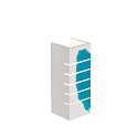 SLV Plaster Wall luminaire GL 100 SLOT, rectangular, white plaster, E14