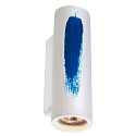 SLV Wall luminaire PLASTRA Tube, plaster, white, 2xGU10