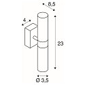 SLV Wall luminaire MIBO WALL UP-DOWN