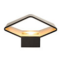 SLV LED Wall luminaire CARISO 2, 7,6W, COB LED, 3000K, black/brass