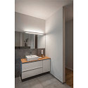 SLV LED Wall luminaire SEDO LED 21, square, 22W, SMD LED, 3000K, glass satined, alu brushed