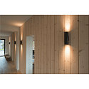 SLV Wall luminaire ENOLA B UP/DOWN, H 22cm, 2x GU10 QPAR51, aluminium, black