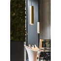 SLV Pendant luminaire ENOLA B PD-1, IP20, GU10 QPAR51, � 6,7cm / H 30cm, aluminium, brass
