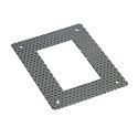 Mounting frame for DOWNUNDER PUR 120, 18 x 14cm, square, steel