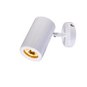 Wall-/Ceiling spot  ENOLA B SINGLE SPOT, 1-head, GU10 QPAR51, rotatable, swivelling, aluminium, white