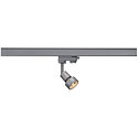 Spotlight PURI Lampenkopf, GU10, max. 50W, incl. 3-Phase adapter, silver-grey