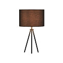 SLV Table lamp FENDA BASE II Tripod, E27 max. 40W, shade excl., black