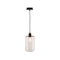 Pendant luminaire FENDA E27 Pendant rod, shade excl., black