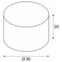 FENDA Textile shade, Round, �30cm