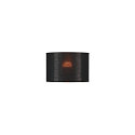 SLV FENDA Textile shade, Round, �30cm, black/copper