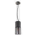 SLV Pendant luminaire LISENNE, E27, smoke glass