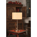 SLV Table lamp FENDA BASE I,E27 max. 60W, shade excl., nickel brushed
