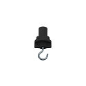 Accessories for 3-Phase surface track S-TRACK 3-Phase adaptor with hook, black