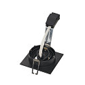 PIREQ QPAR51 SQUARE DOWNLIGHT, square, max. 50W, incl. clip springs, matt black