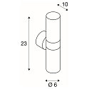 Wall luminaire ASTINA OUT ESL Outdoor luminaire, 2xGu10,, alu-brushed