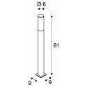 SLV Floorlamp BIG NAILS 80 Stainless steel, height 81cm