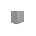 Wall luminaire THEO WALL OUT, 2xGU10, square, silver grey