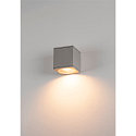 Wall luminaire BIG THEO WALL OUT ES111, square, GU10, max. 75W,, silver grey