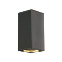 Wall luminaire BIG THEO UP-DOWN OUT ES111, square, GU10, max. 2x75W, anthracite