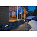 SLV BRICK LED DOWNUNDER, LED Wall recessed luminaire, IP54, 1.4W 3000K 30lm, silver grey