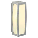 SLV Outdoor luminaire MERIDIAN BOX Wall luminaire, silver grey