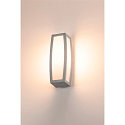 SLV Outdoor luminaire MERIDIAN BOX Wall luminaire, silver grey