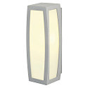 SLV Wall luminaire MERIDIAN BOX with sensor (Motion Detector), silver grey