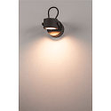 SLV Outdoor Wall luminaire SITRA 360 WL, IP44, GX53 TCR-TSE max. 9W, rotatable, swivelling, anthracite