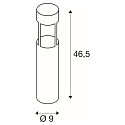 SLV LED Outdoor luminaire SLOTS 45 Floor lamp, COB LED, 3000K, IP44, anthracite
