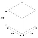 SLV Mounting pot, for H-POL Floorlamp, anthracite