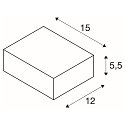 SLV Wall luminaire QUADRASYL WL 15, square, GX53, max. 11W
