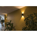 SLV LED Wall luminaire QUAD 2 XL, square, 8,6W, COB LED, 3000K, 110�, anthracite