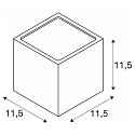 SLV Outdoor Wall luminaire SITRA CUBE, UP/DOWN, IP44, 2x GX53 TCR-TSE max. 9W, anthracite