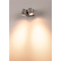 Outdoor luminaire NEW MYRA WALL SPOT Wall luminaire, 2xGU10, IP55, silver grey