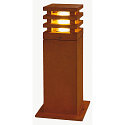 LED Outdoor Floorlamp RUSTY SQUARE 40, IP55, 40 x 12 x 12cm, 8.6W 3000K 90lm, FeCSi steel rust color