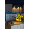 SLV LED Floor Spot DASAR PROJECTOR LED Outdoor Spot, 230V, 5W, 40�, 3000K, IP67, stainless steel